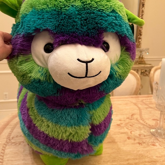 Llama stuffed animal; very large and soft & plush in rainbow colors. New - Picture 1 of 6